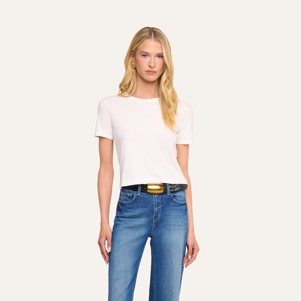 Stormy Cropped Cotton Tee