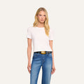 Stormy Cropped Cotton Tee