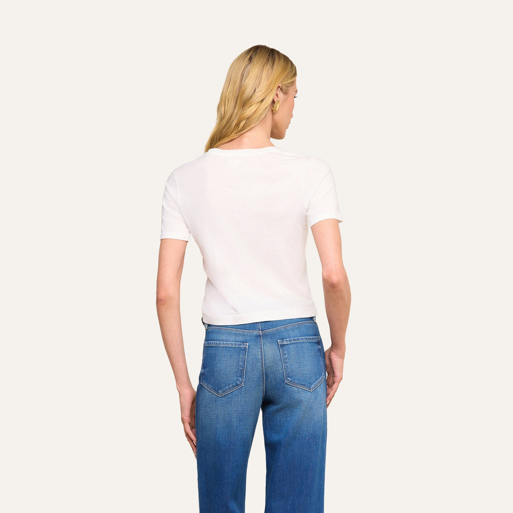Stormy Cropped Cotton Tee