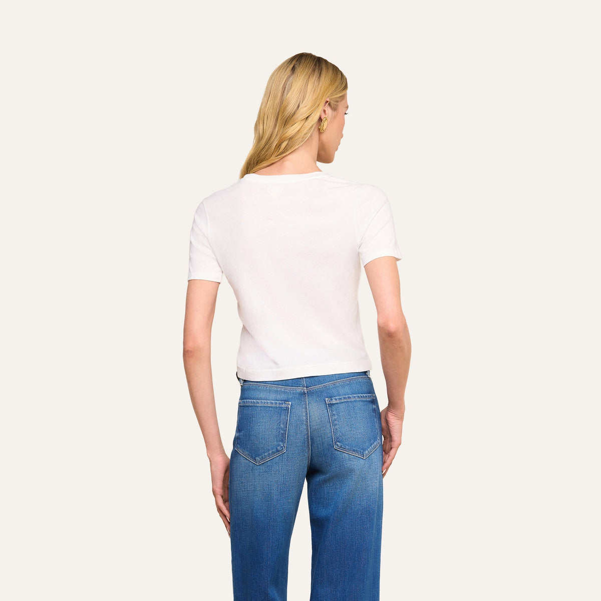 Stormy Cropped Cotton Tee