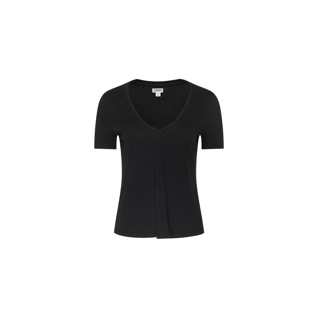 Brianna Cotton V-Neck Tee