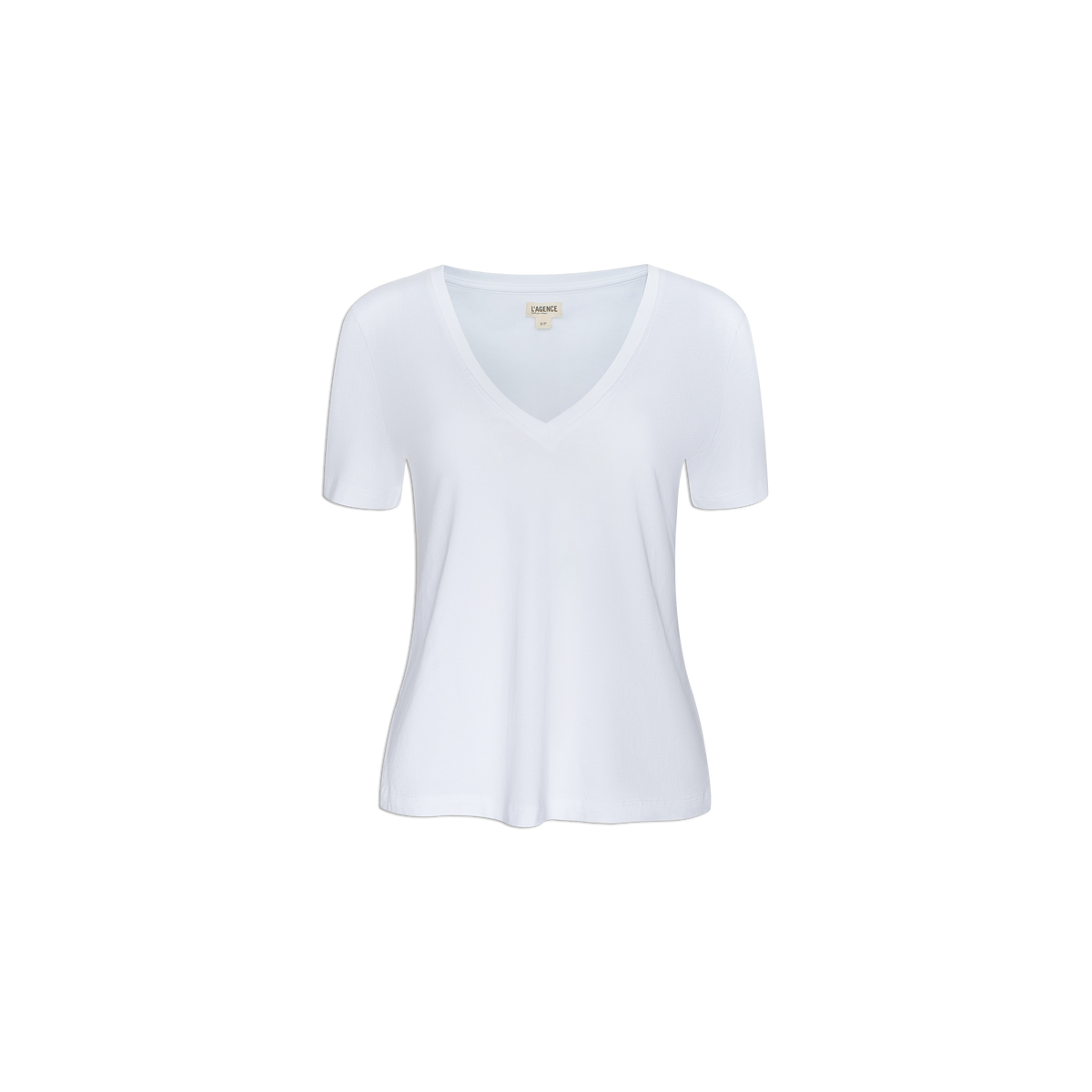 Brianna Cotton V-Neck Tee