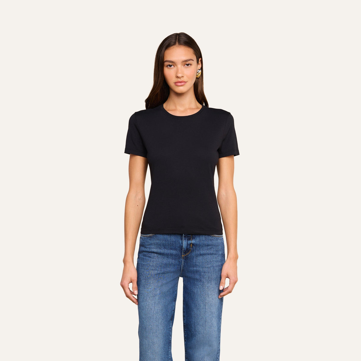 Aileen Cotton Crewneck Tee