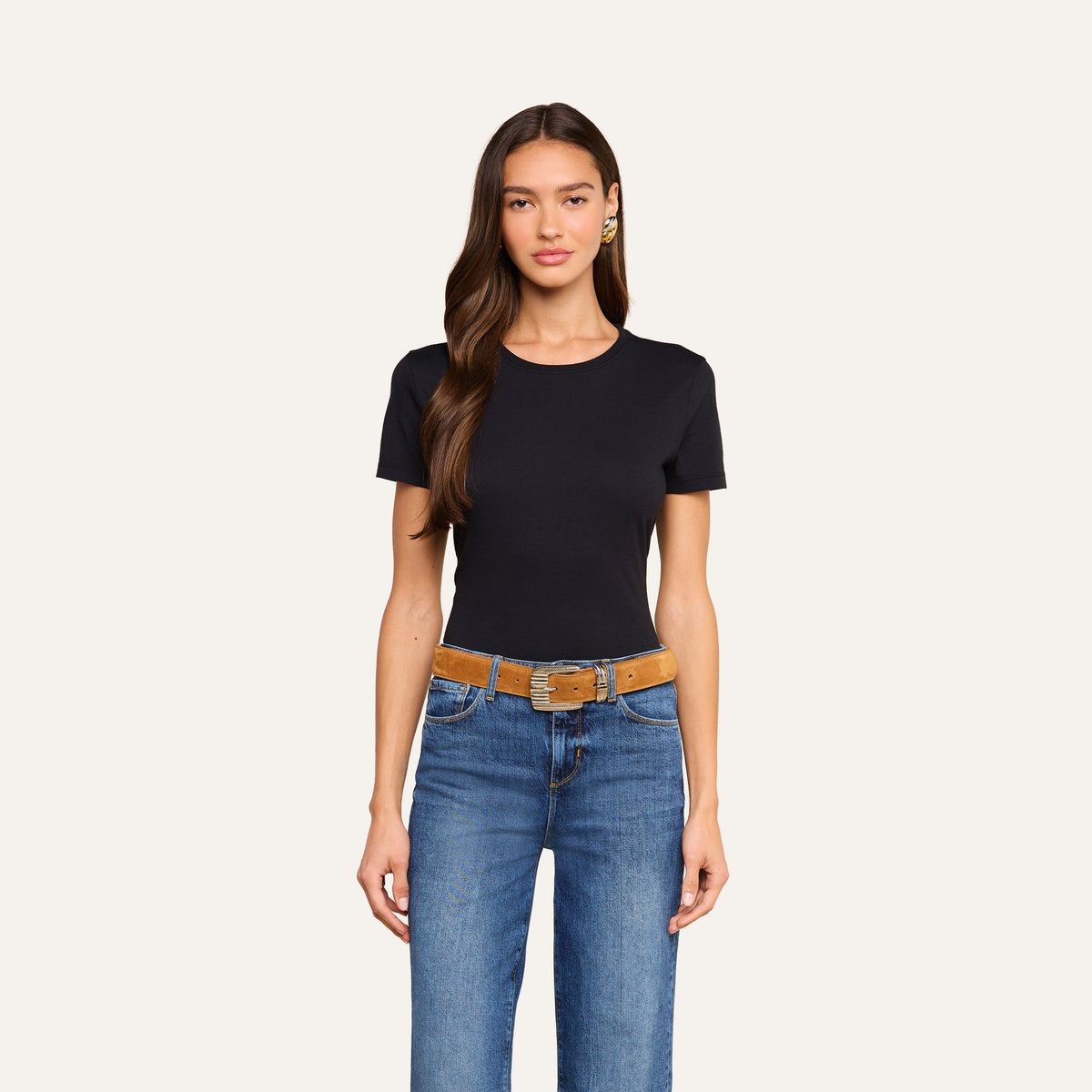 Aileen Cotton Crewneck Tee