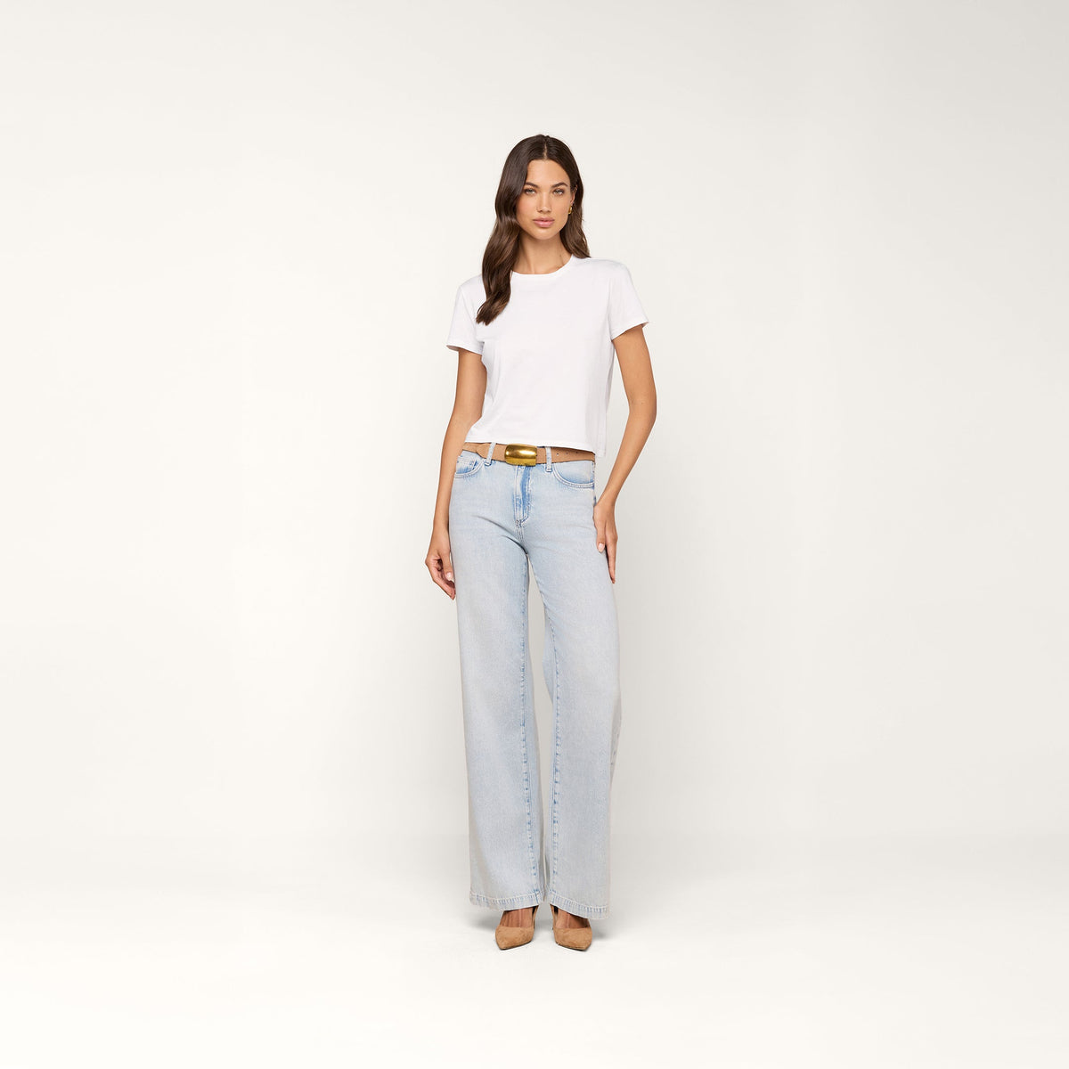 Aileen Cotton Crewneck Tee