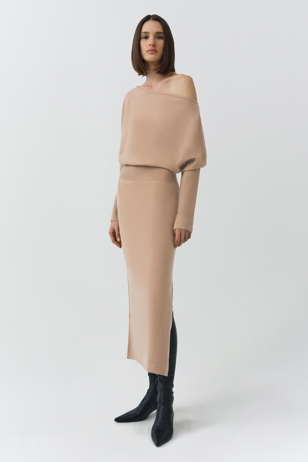 Janese Off Shoulder Midi Dress
