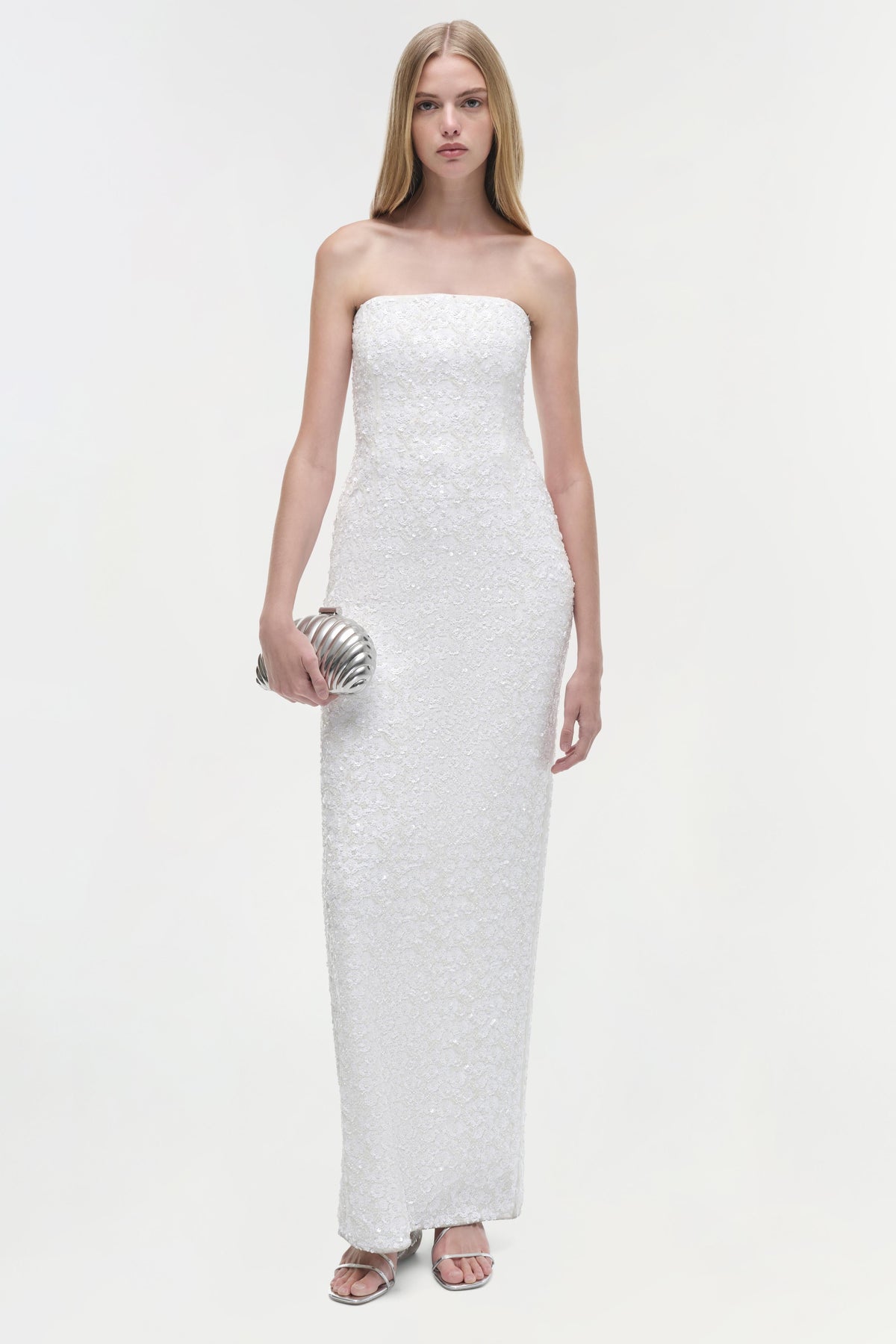 Savia Strapless Embellished Gown