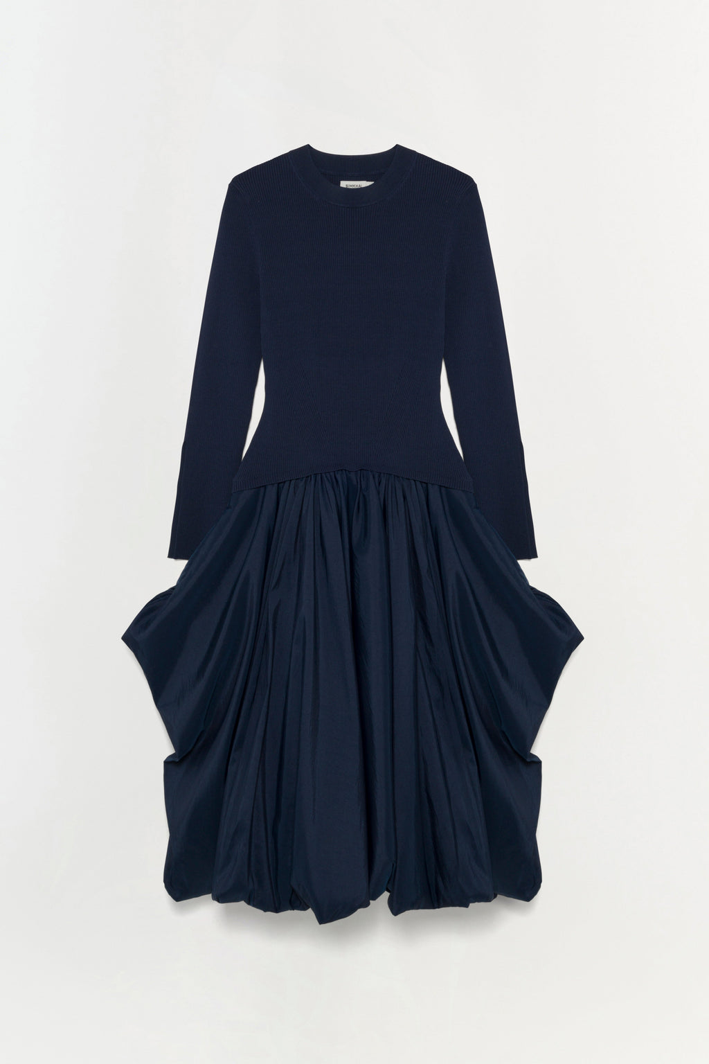 Kenlie Taffeta Knit Midi Dress