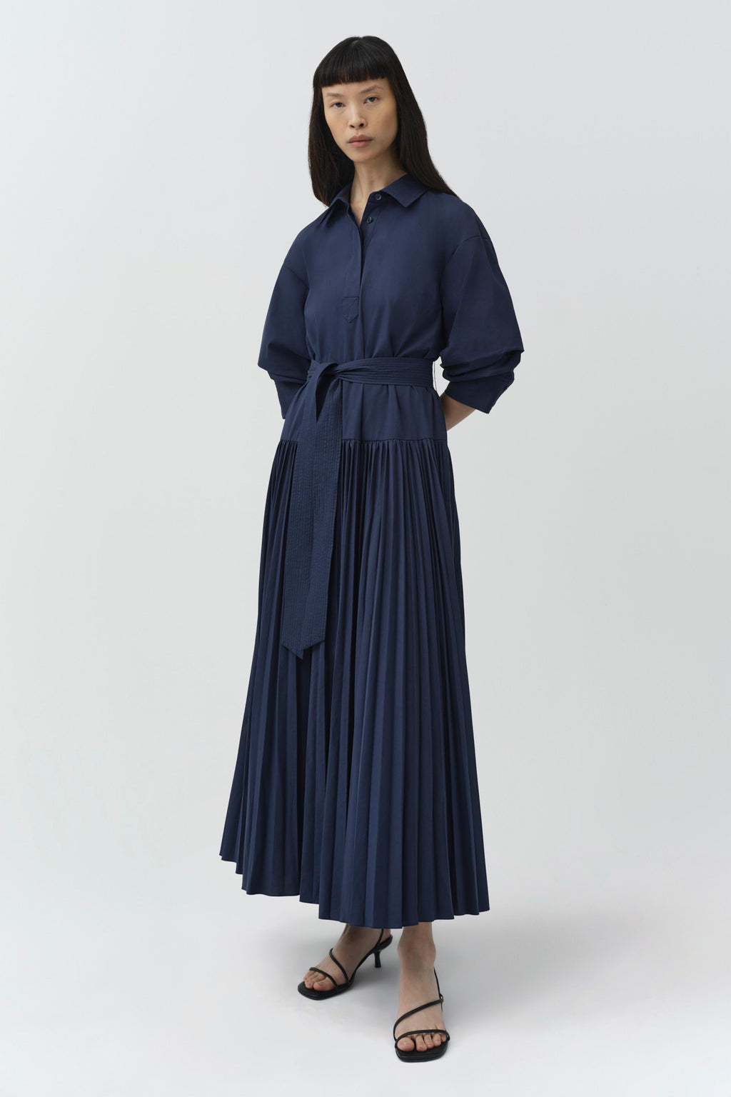 Arlo Belted Cotton Maxi Dress