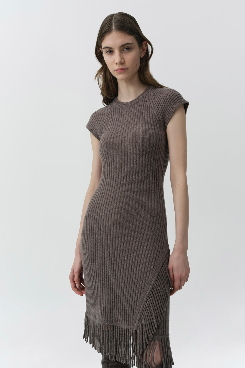 Margot Knit Fringe Mini Dress