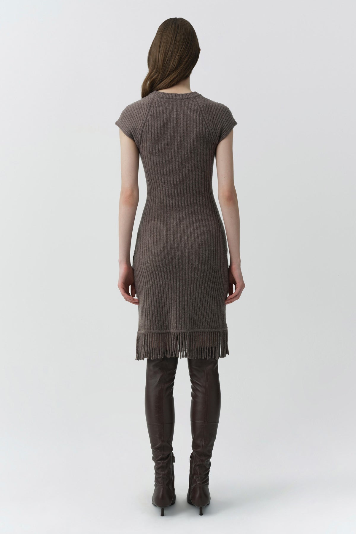 Margot Knit Fringe Mini Dress