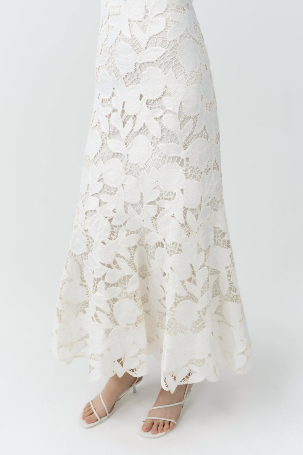 Valletta Strapless Embroidered Dress
