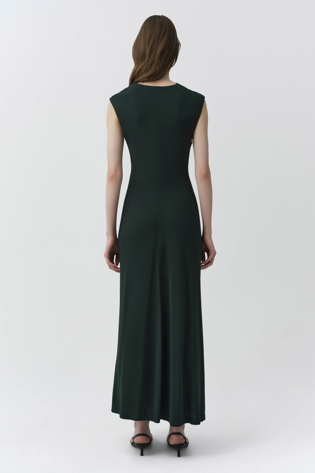 Acacia Draped Jersey Midi Dress