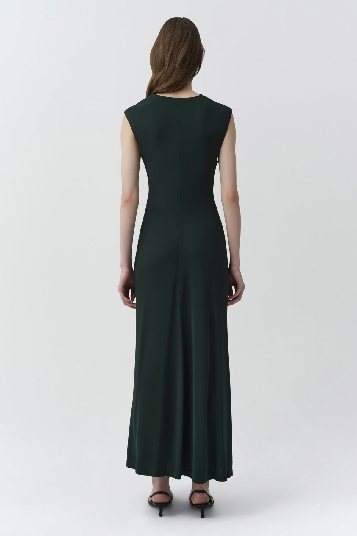 Acacia Draped Jersey Midi Dress
