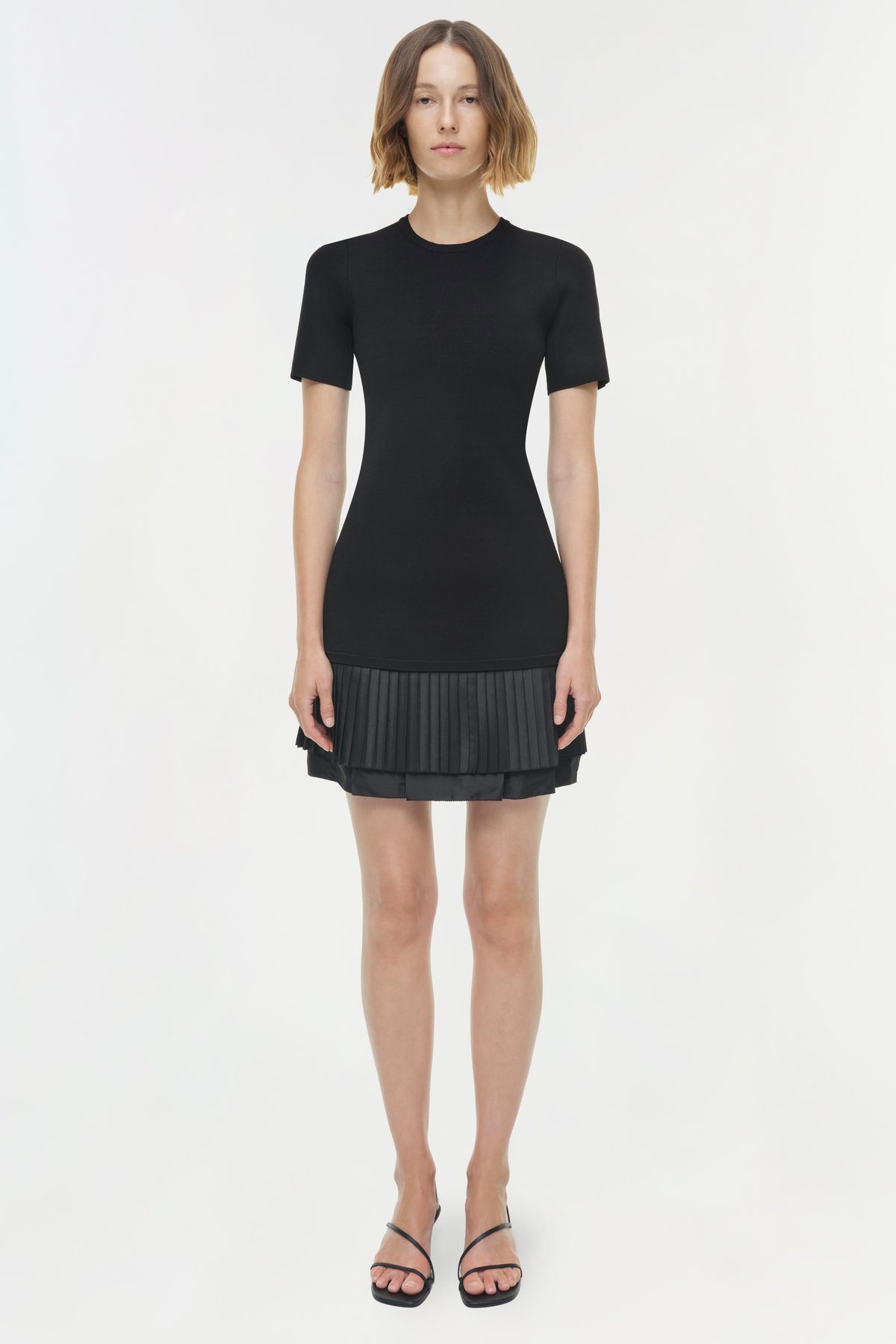 Lorin Taffeta Knit Midi Dress