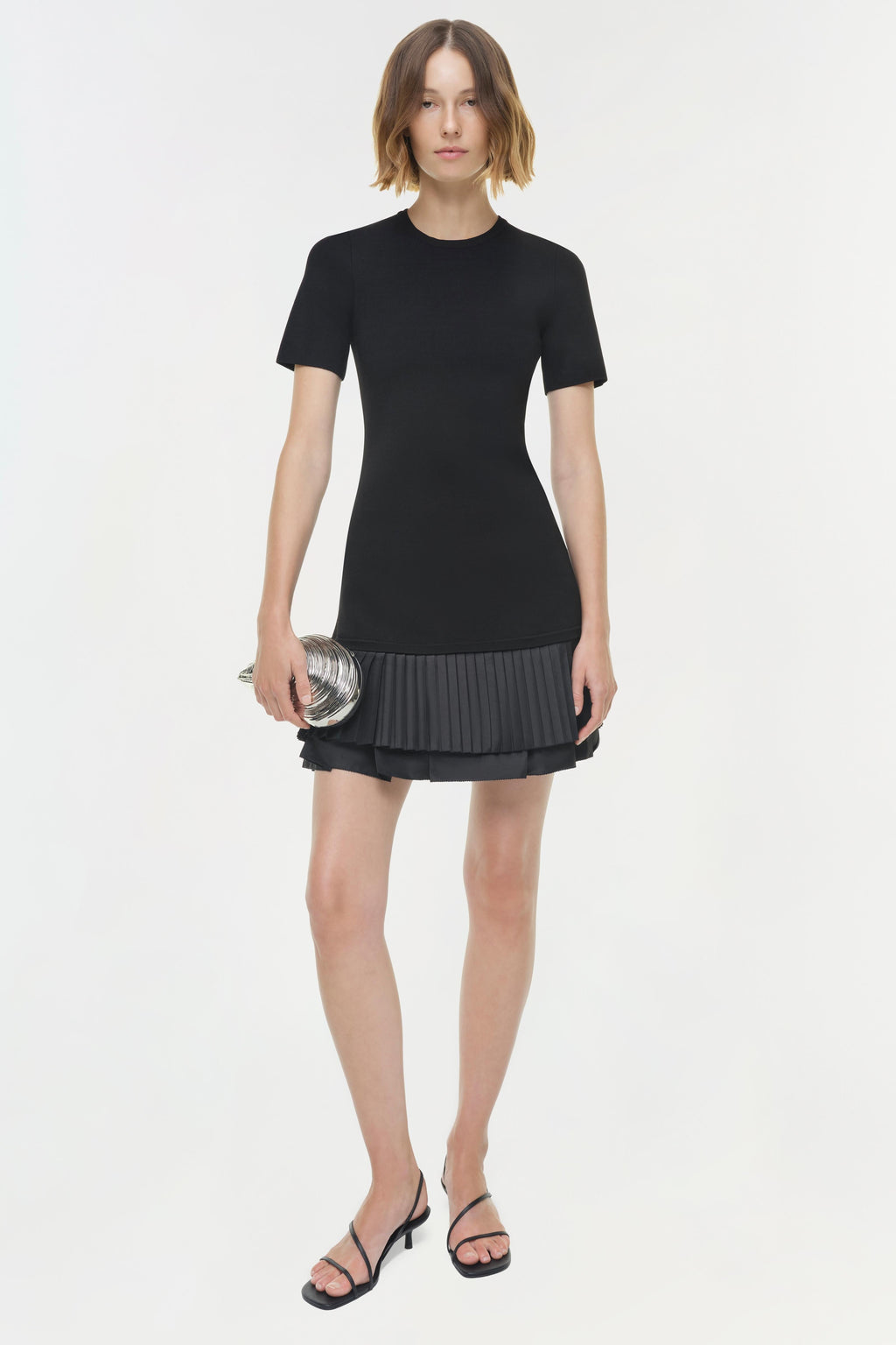 Lorin Taffeta Knit Midi Dress