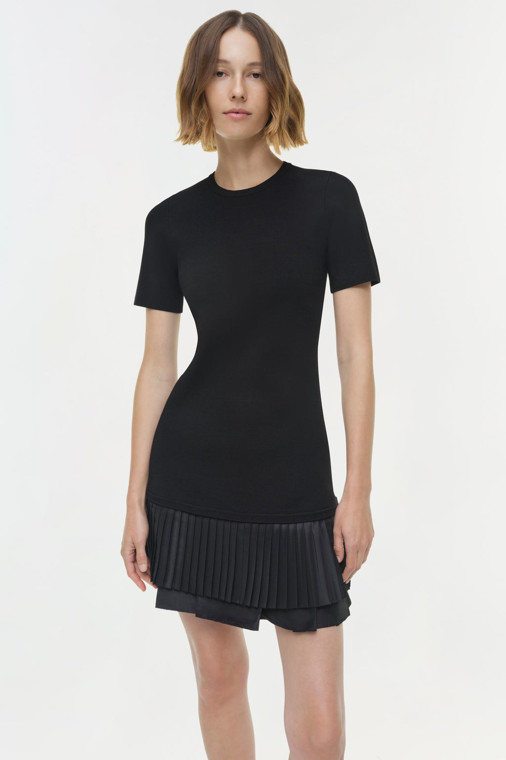 Lorin Taffeta Knit Midi Dress