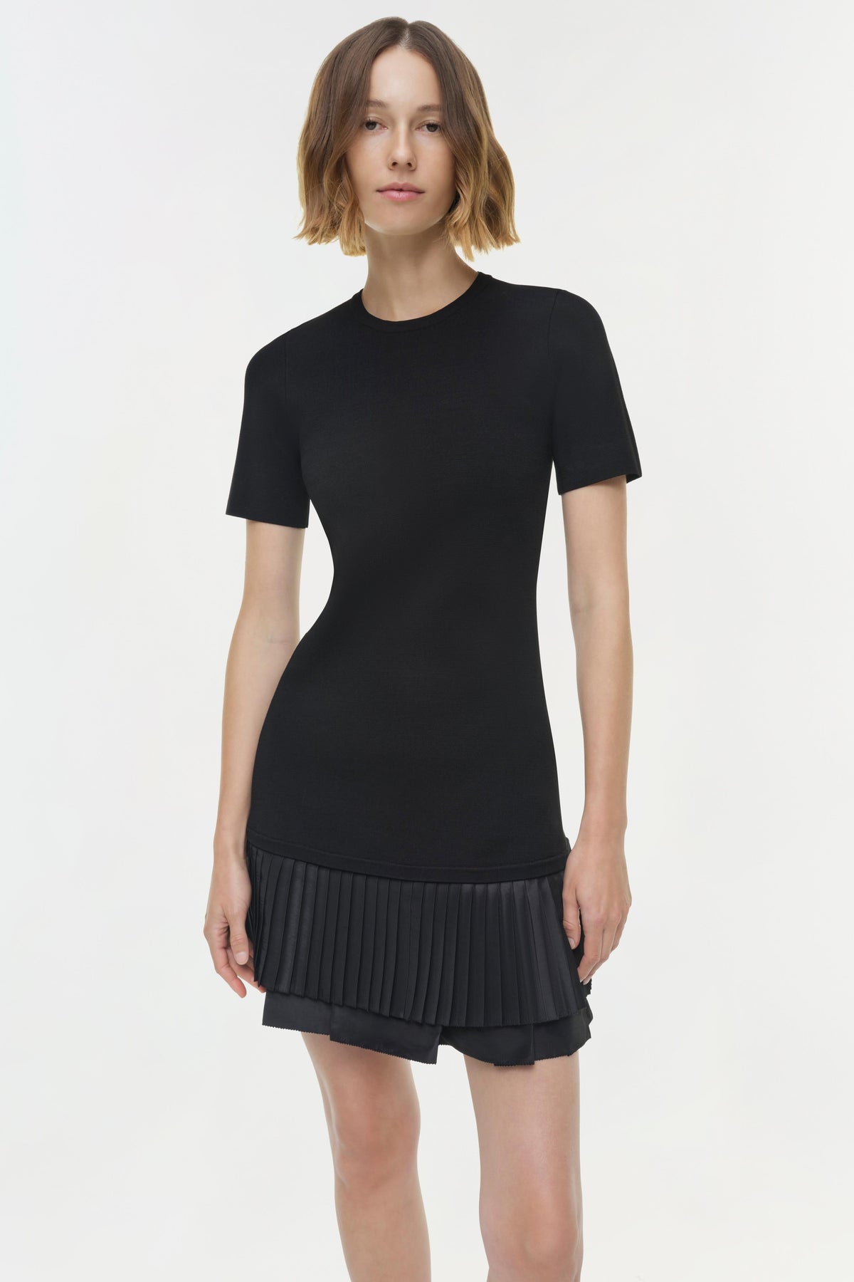 Lorin Taffeta Knit Midi Dress