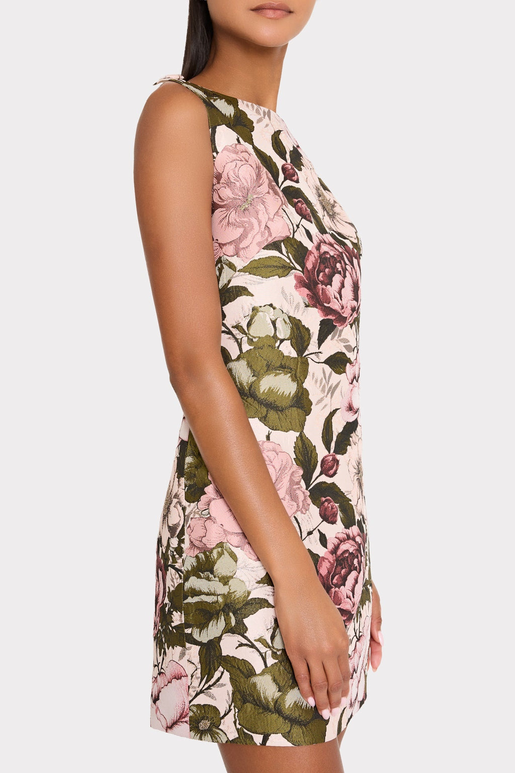 Lane Floral Jacquard Mini Dress