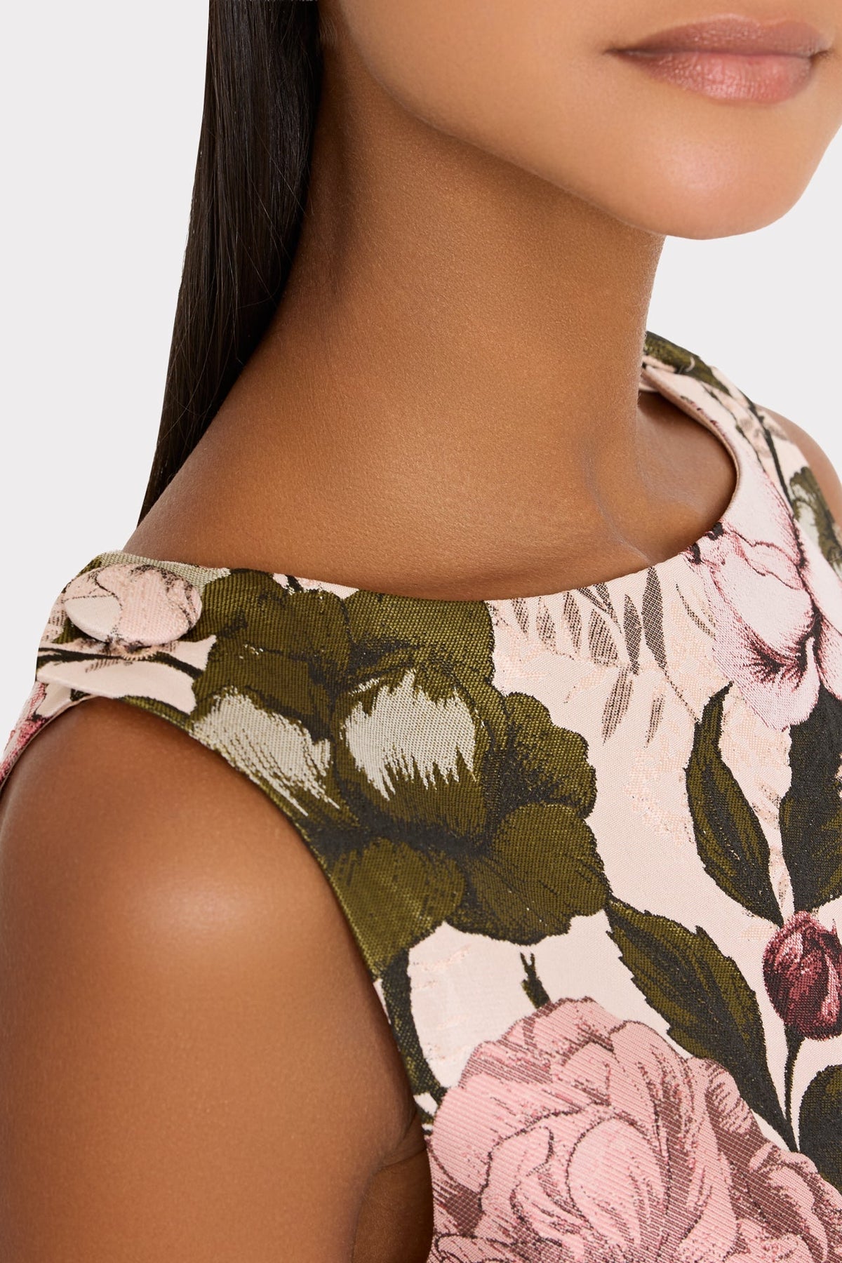 Lane Floral Jacquard Mini Dress