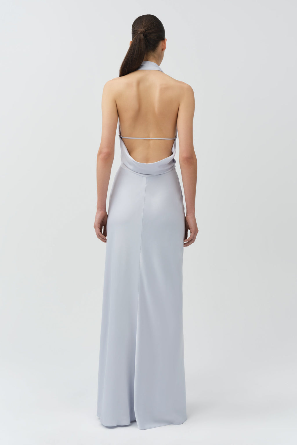 Reannon Draped Satin Gown