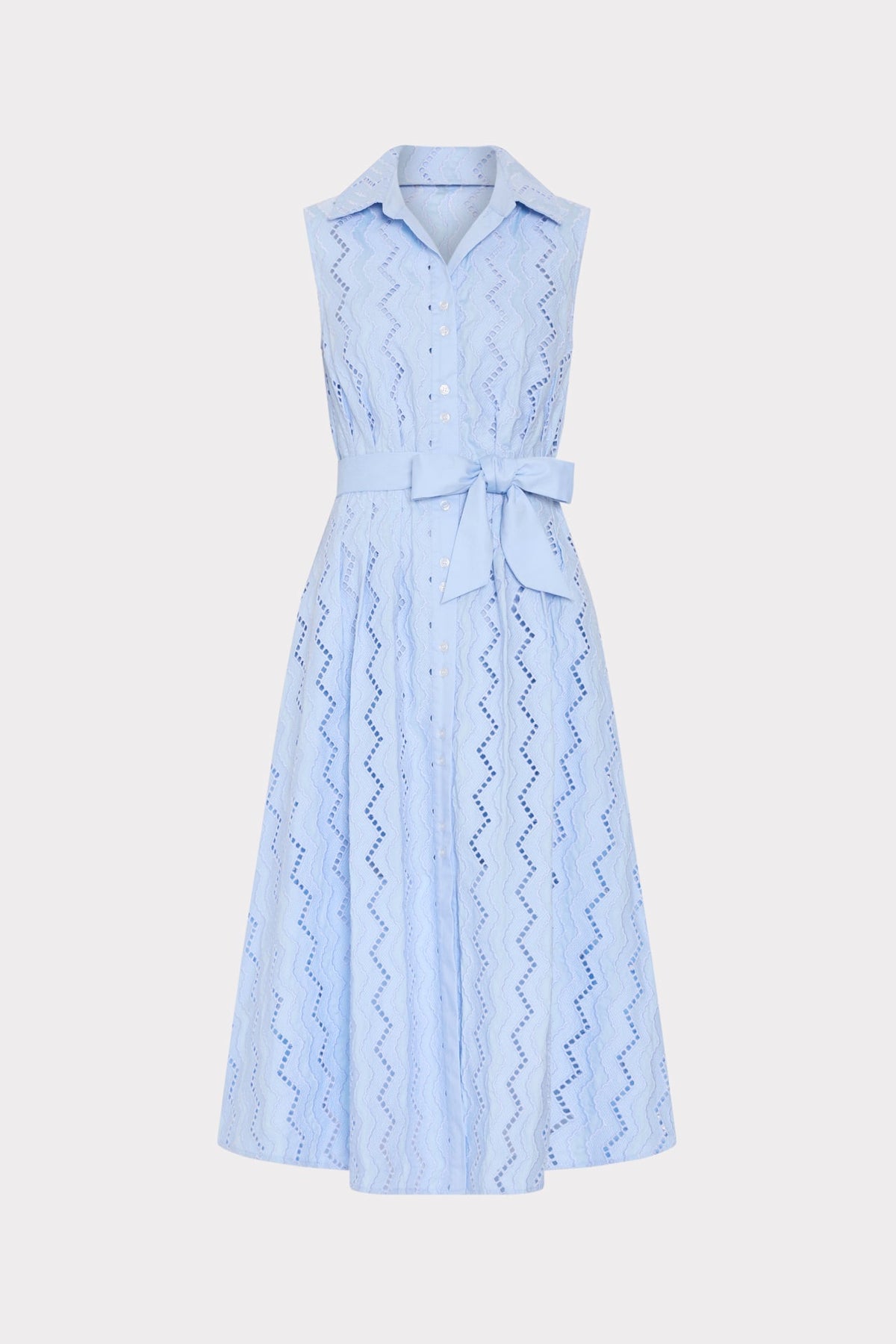 Leya Eyelet Midi Dress