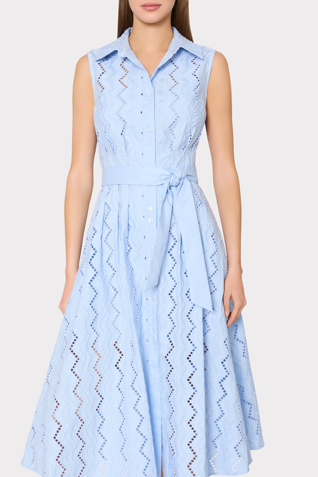 Leya Eyelet Midi Dress