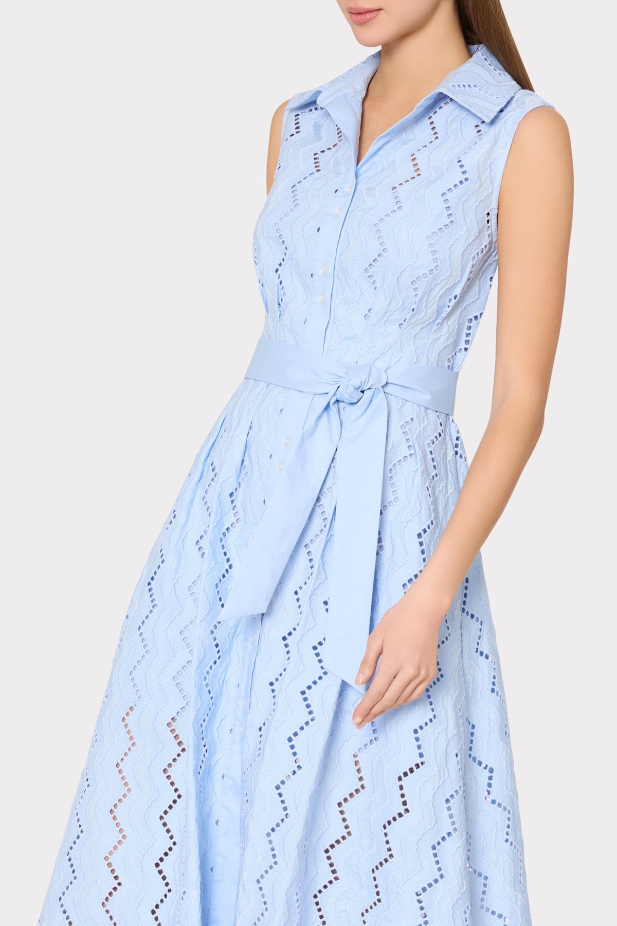 Leya Eyelet Midi Dress