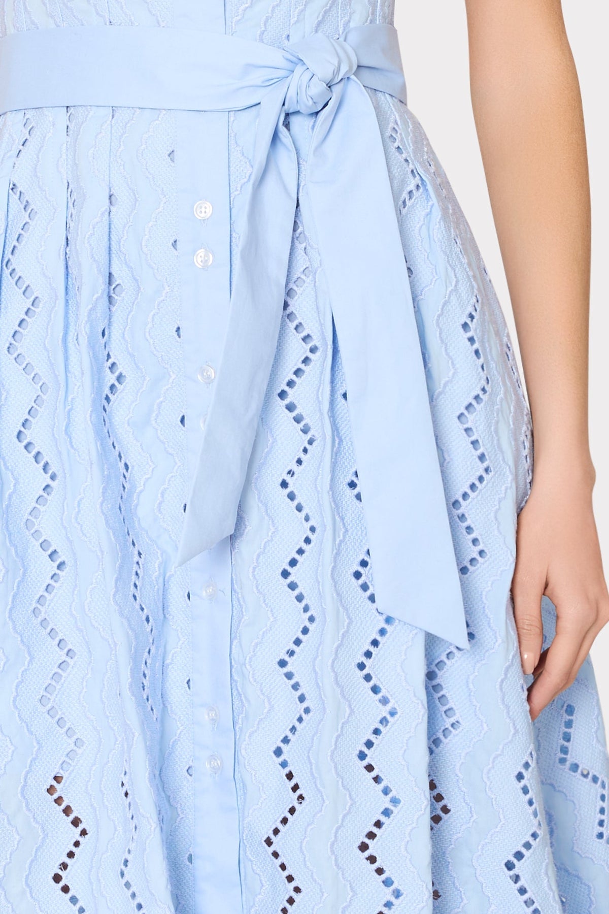 Leya Eyelet Midi Dress