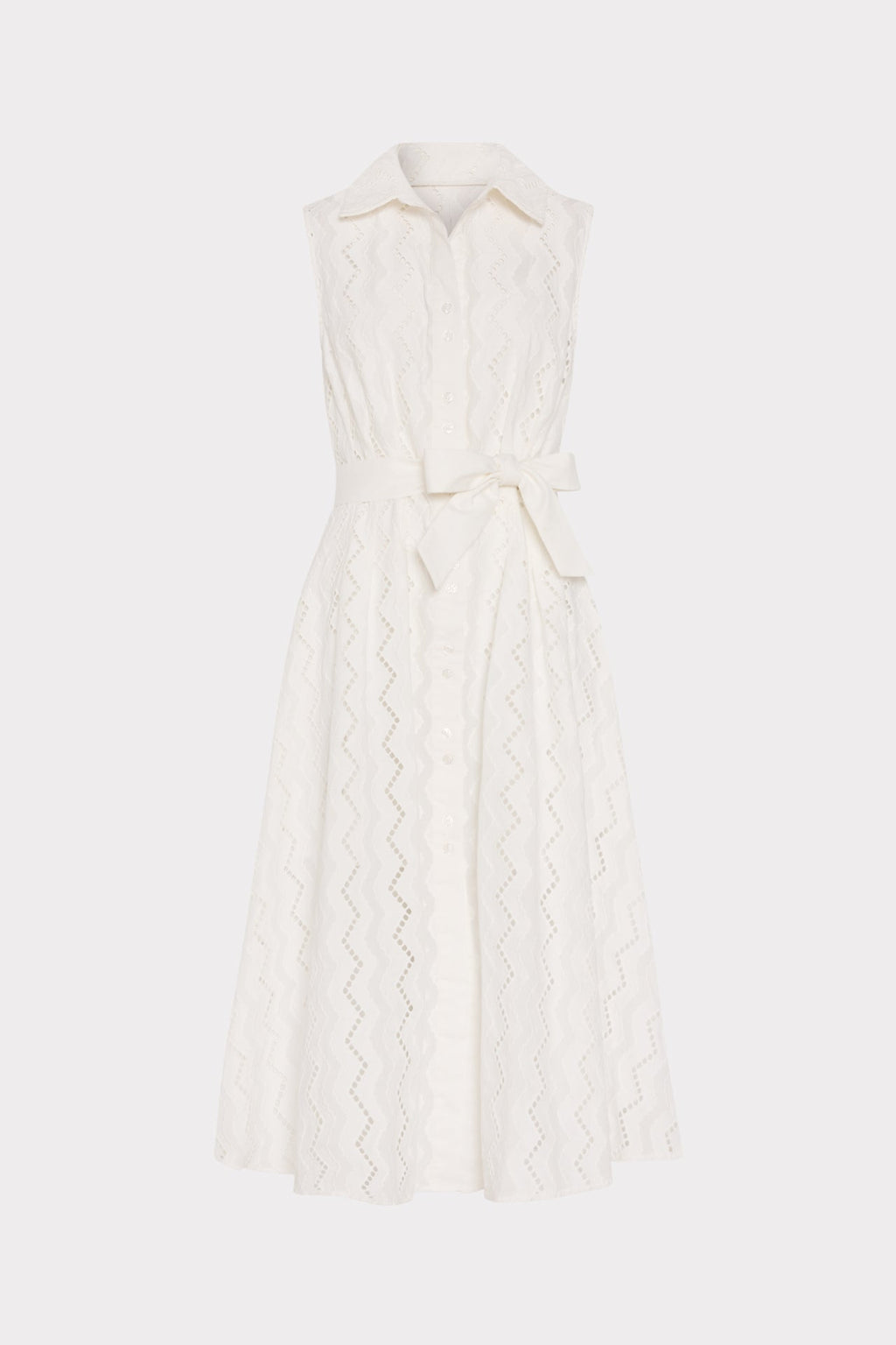 Leya Eyelet Midi Dress