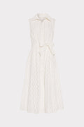 Leya Eyelet Midi Dress