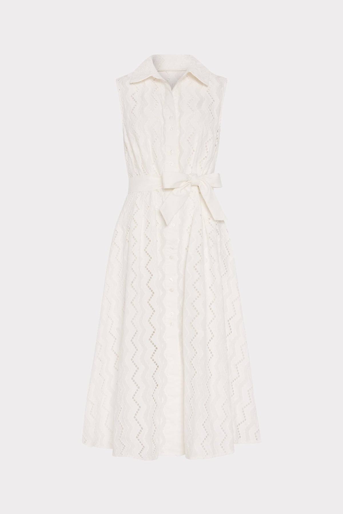 Leya Eyelet Midi Dress