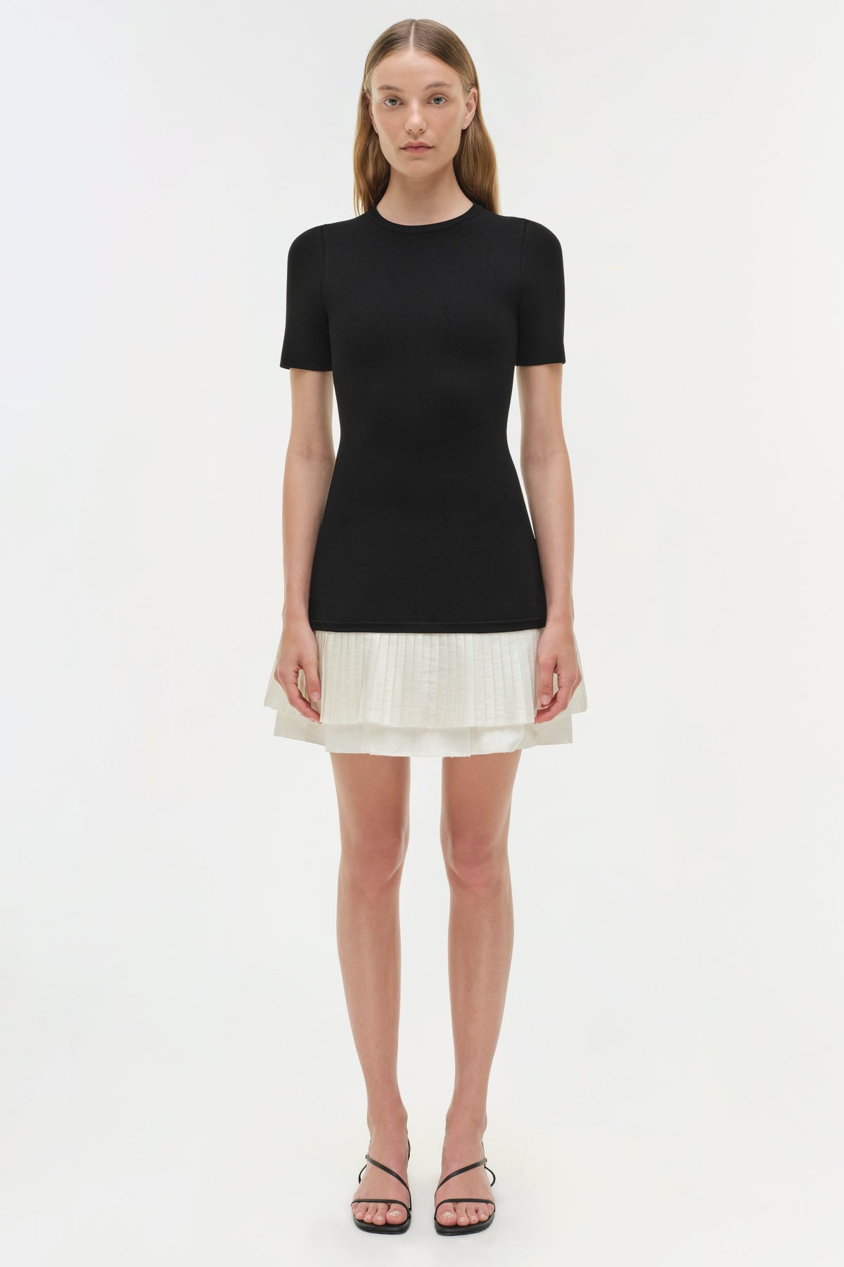 Lorin Taffeta Knit Midi Dress