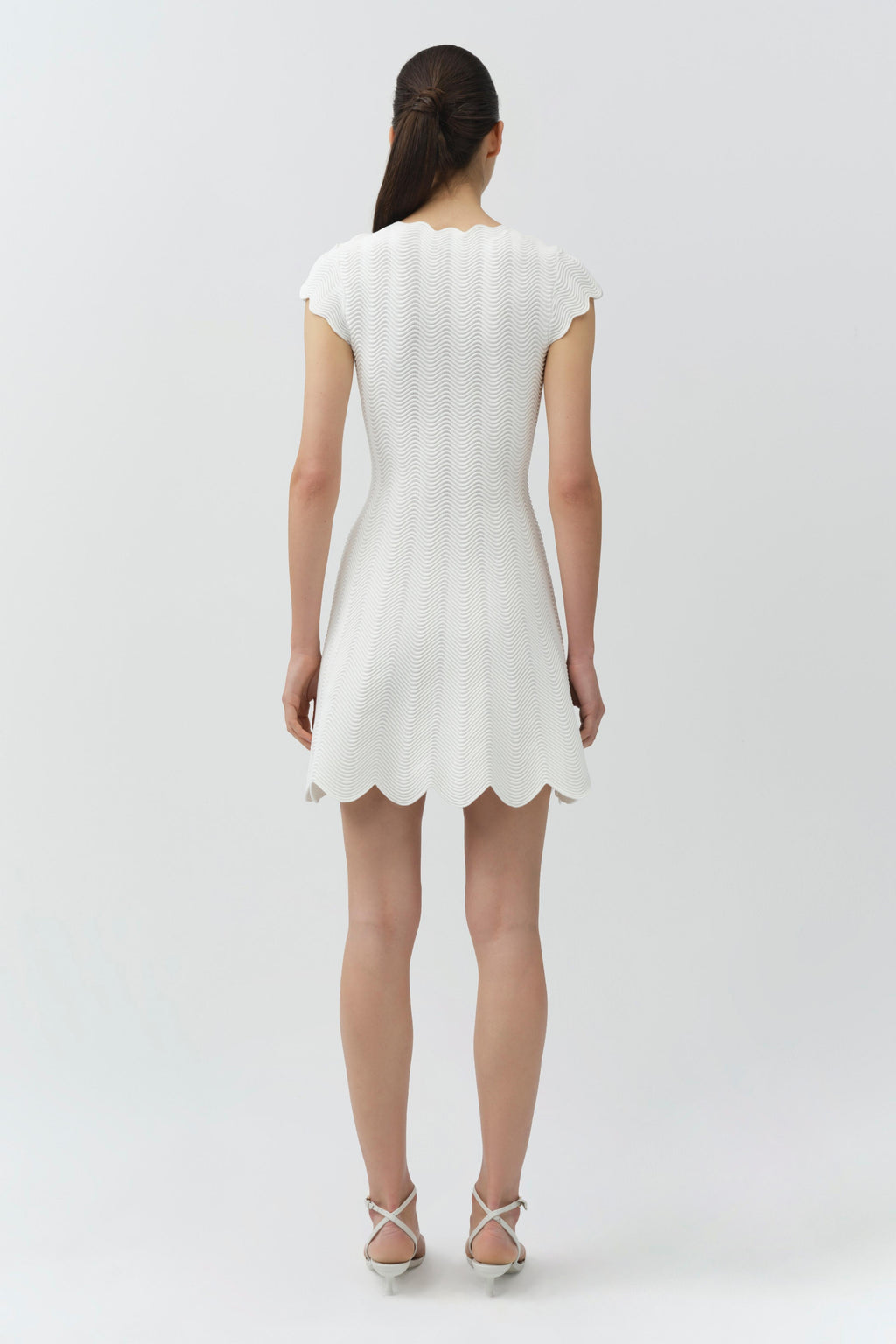 Evalynn Wavy Knit Mini Dress
