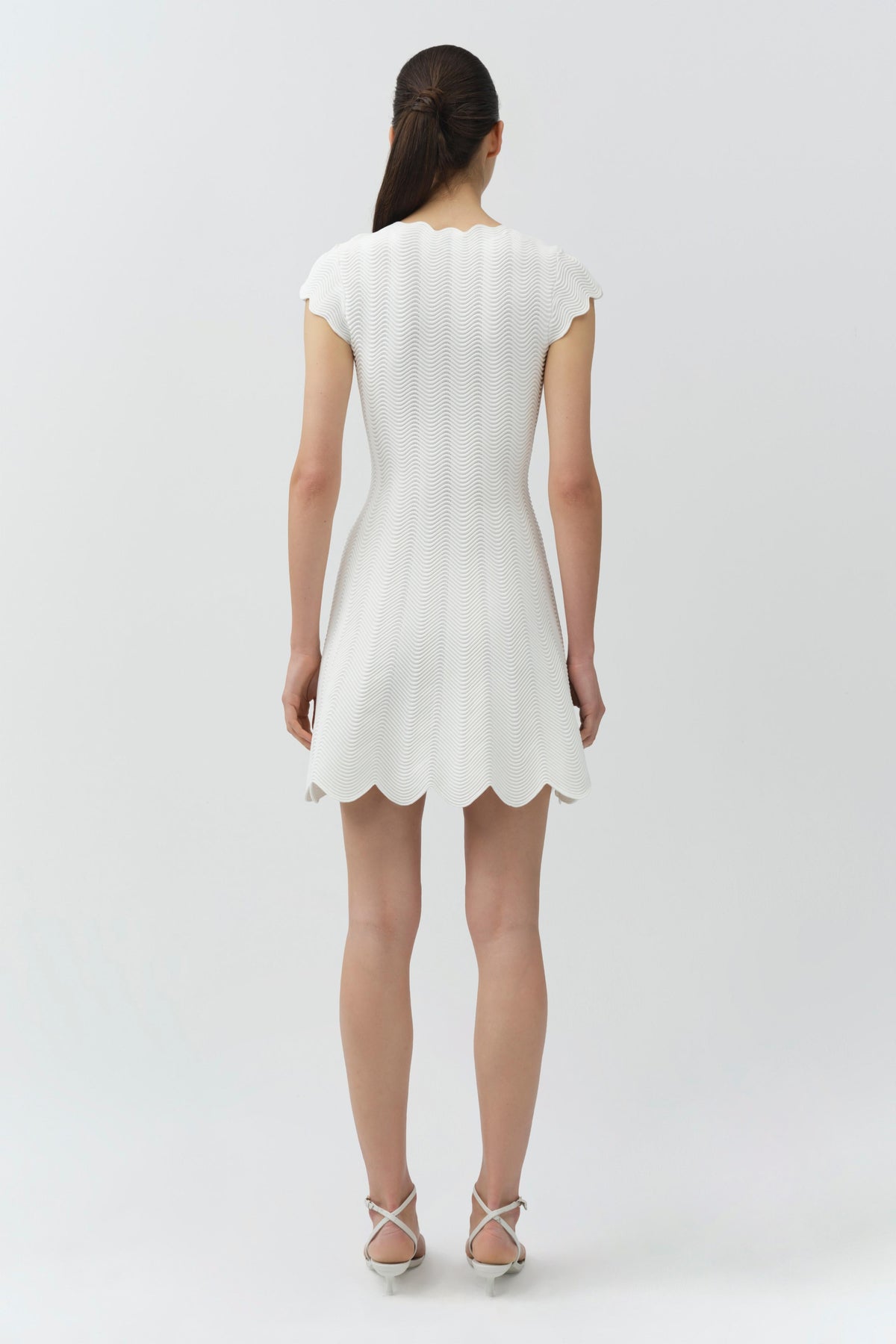Evalynn Wavy Knit Mini Dress