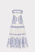 Lela Embroidered Midi Dress