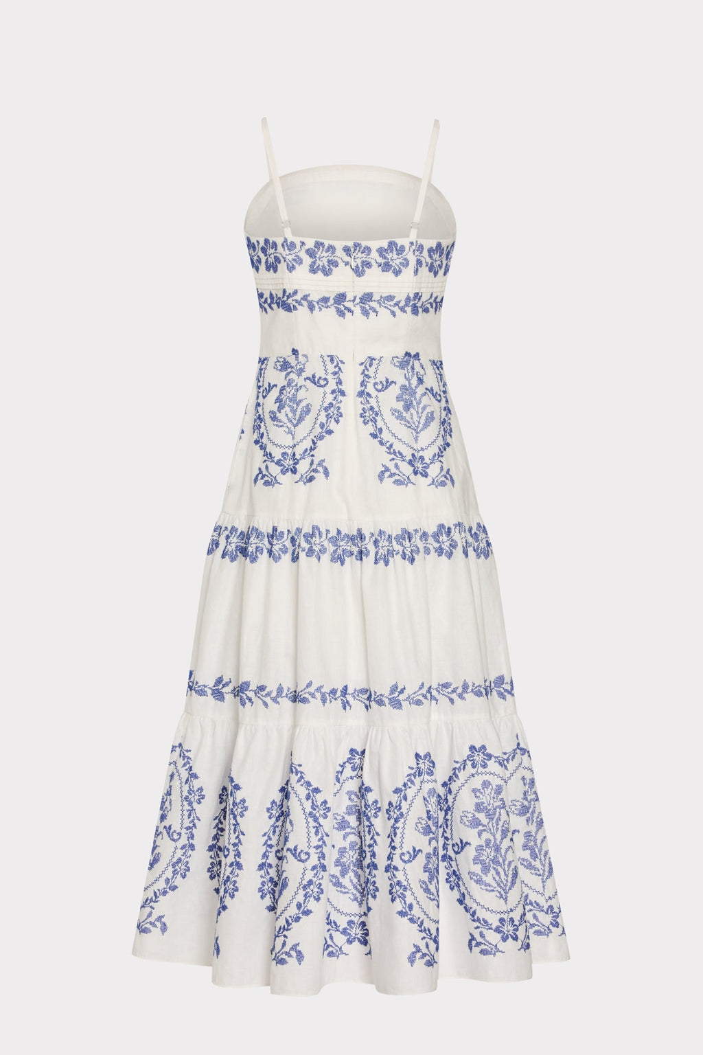 Lela Embroidered Midi Dress