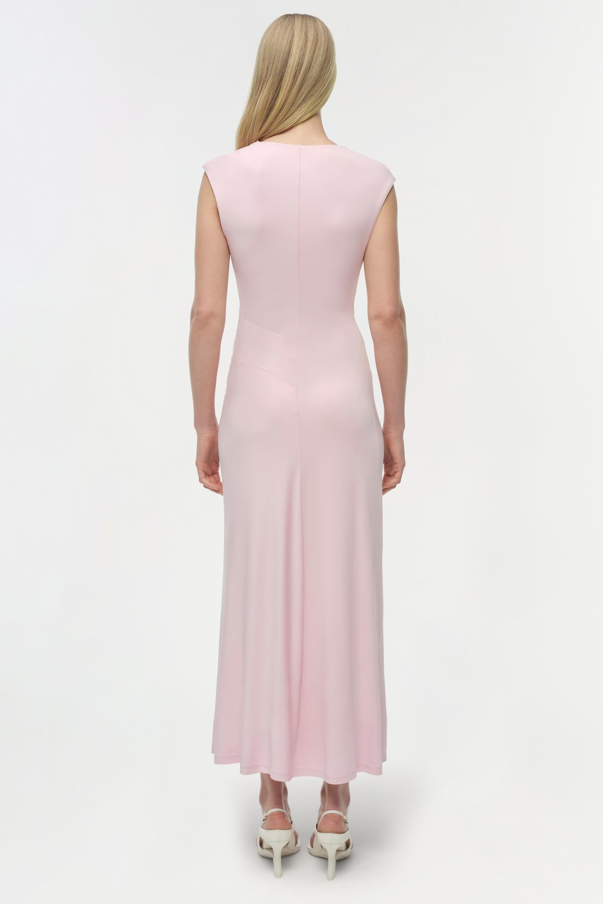 Acacia Draped Jersey Midi Dress
