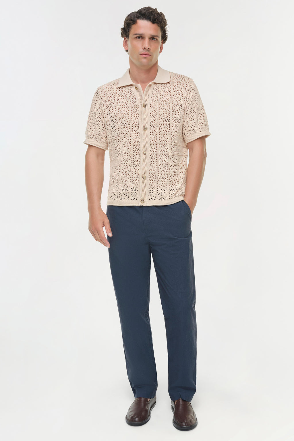 Billy Open Knit Shirt