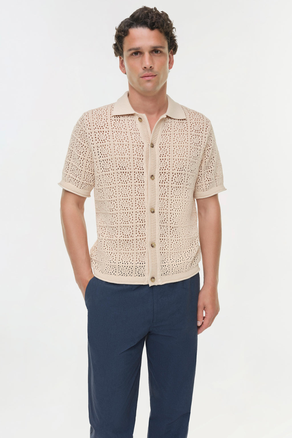 Billy Open Knit Shirt