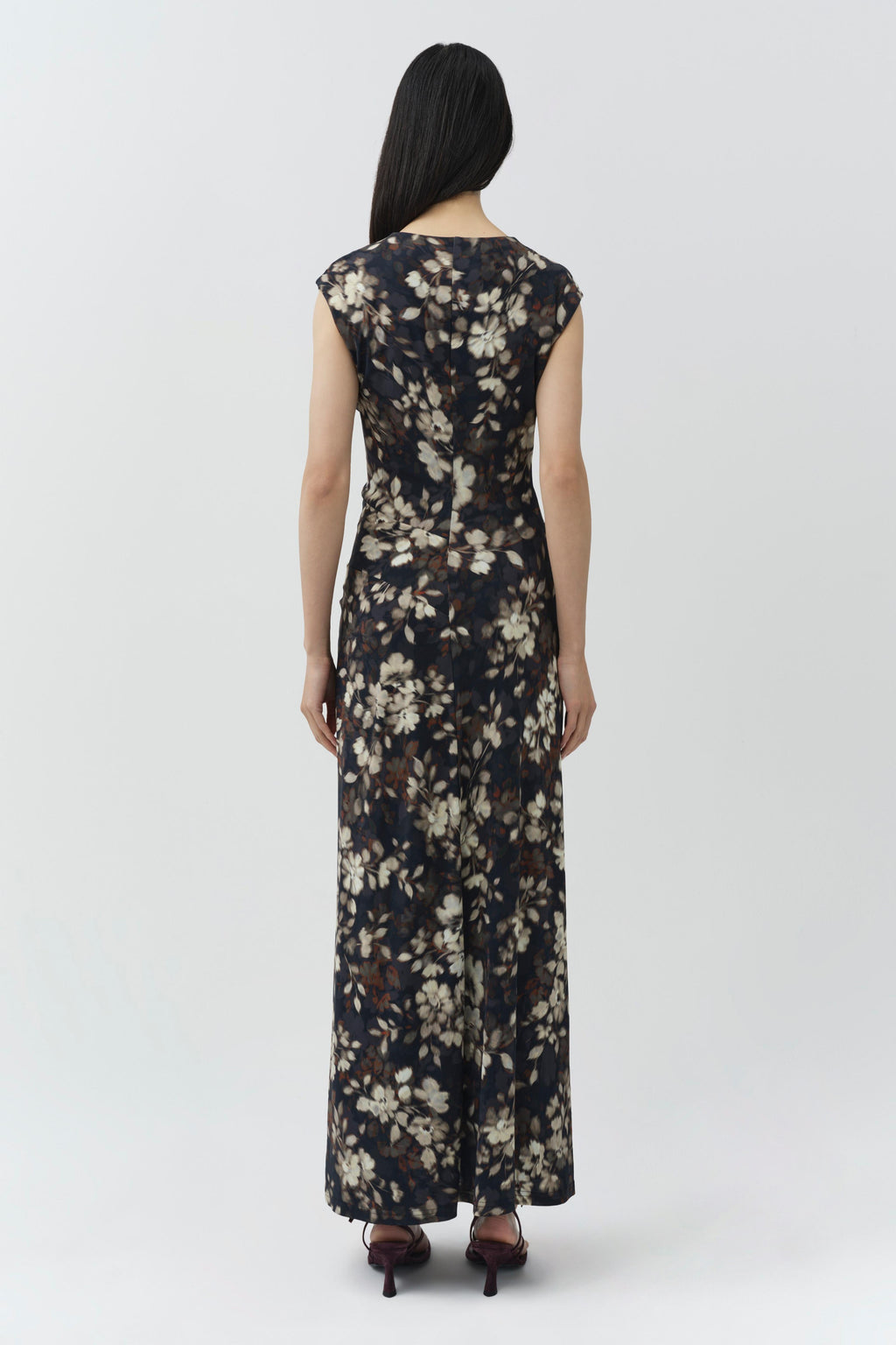 Acacia Draped Jersey Midi Dress
