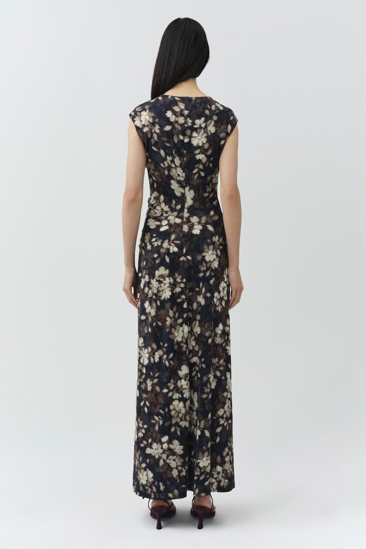 Acacia Draped Jersey Midi Dress