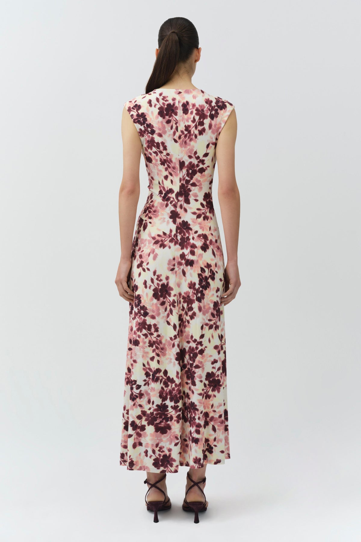 Acacia Draped Jersey Midi Dress