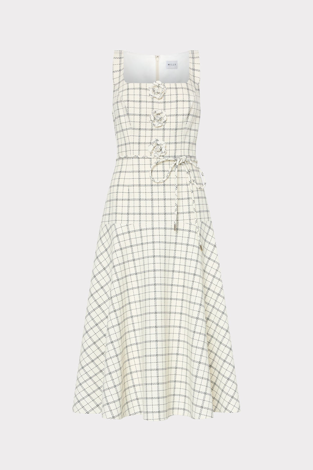 Mira Plaid Midi Dress