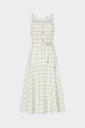 Mira Plaid Midi Dress