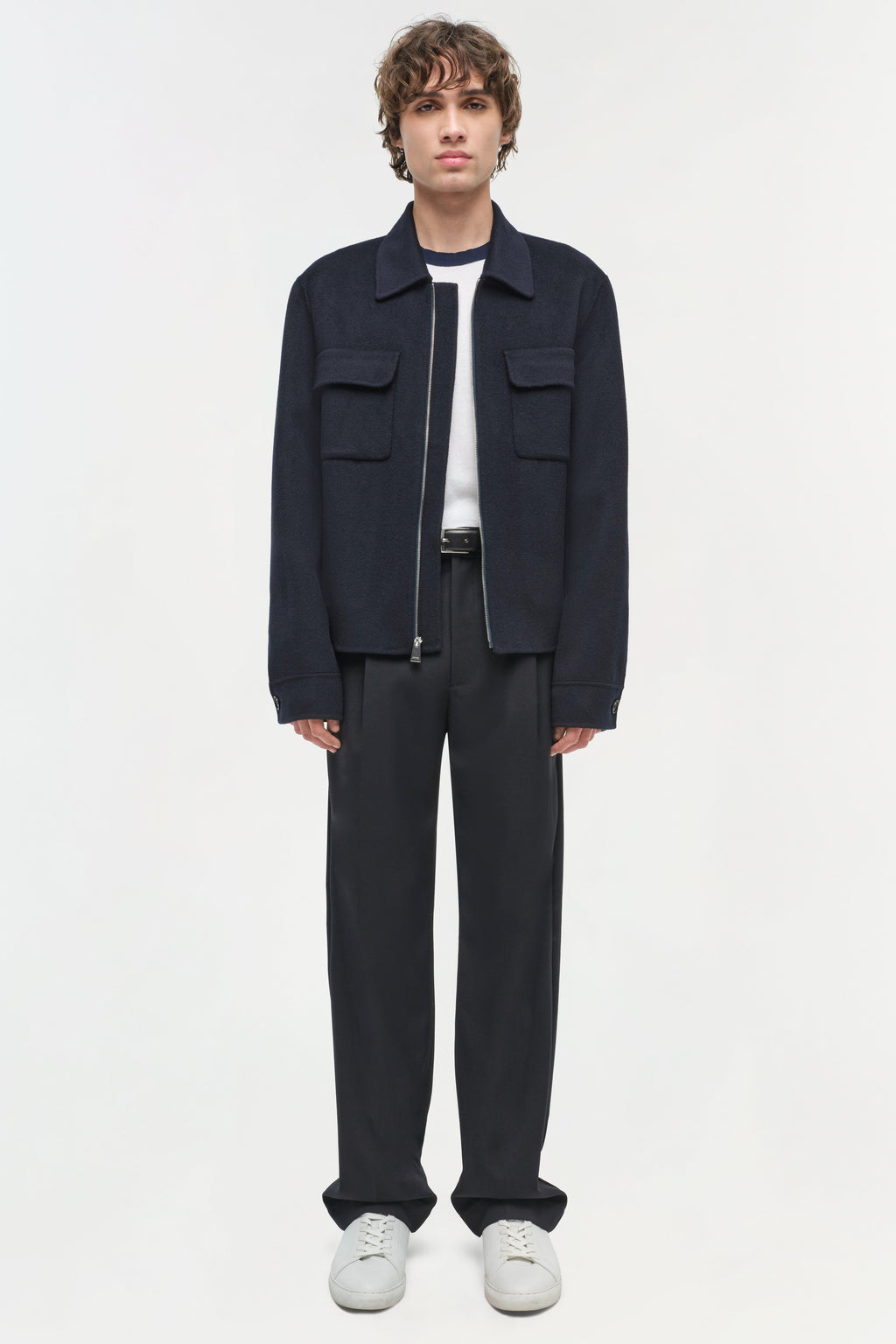 Dennis Wool Zip Up Jacket