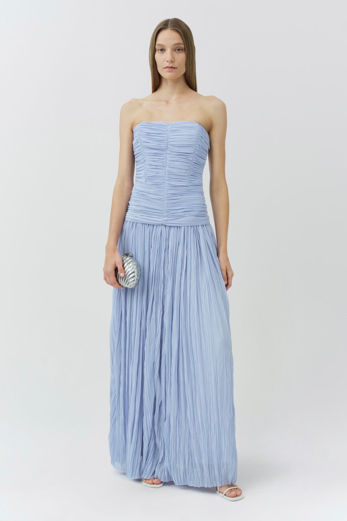 Danielle Crinkle Jersey Bustier Gown