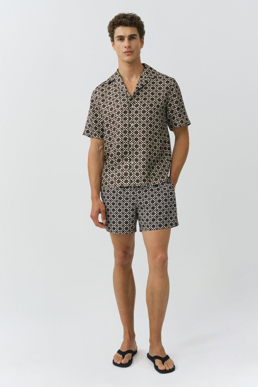 Casper Printed Silk Shirt