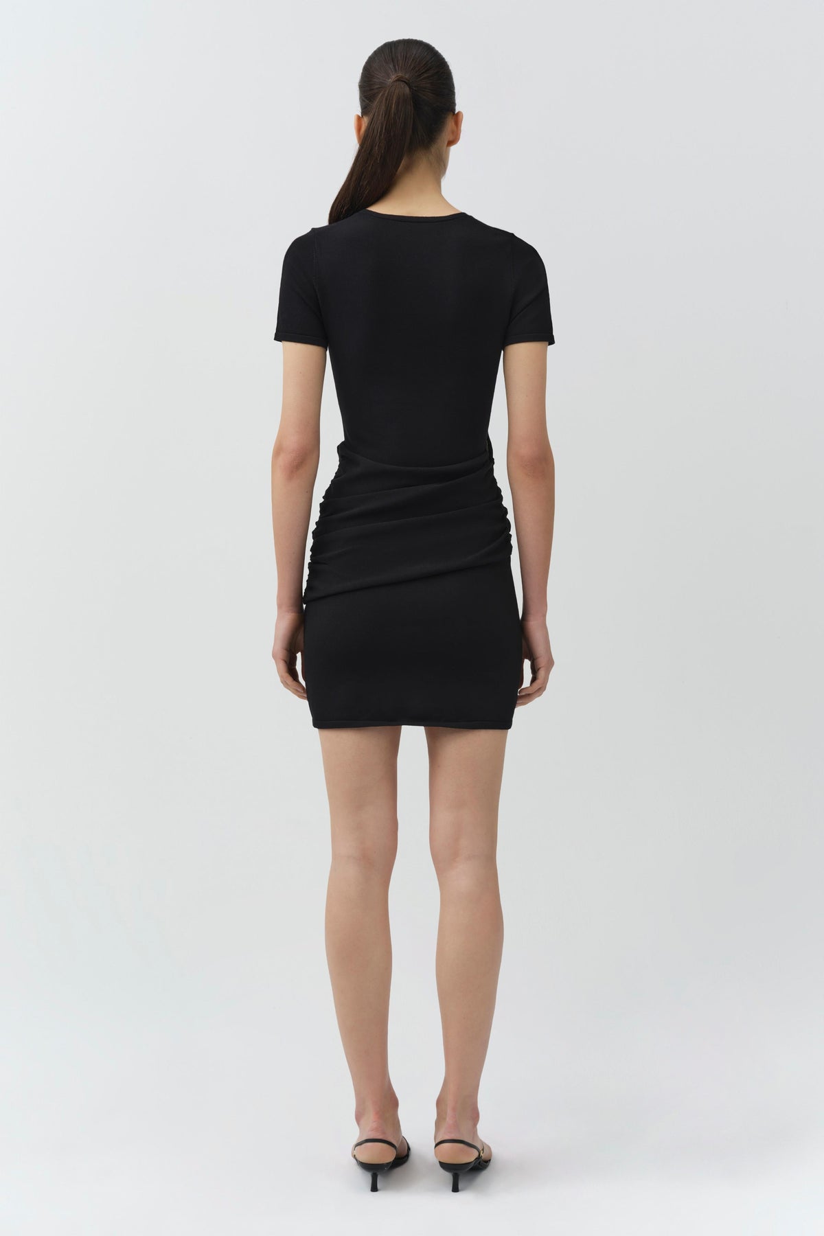 Leni Draped Knit Mini Dress