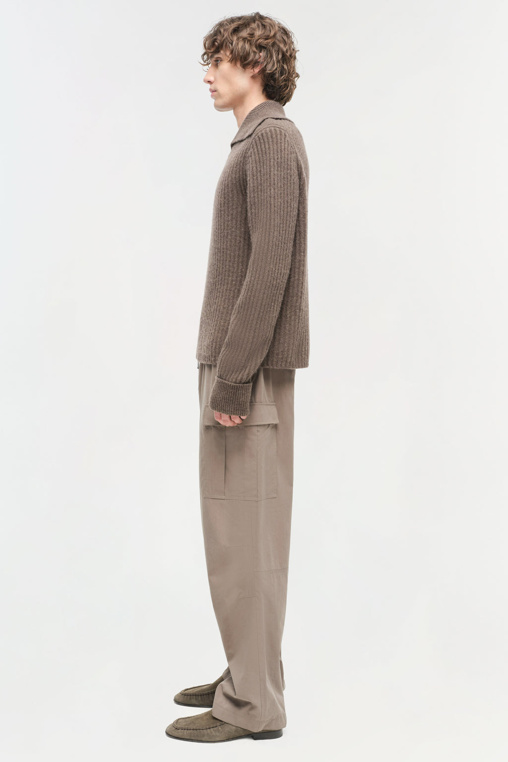 Geoff Cashmere Zip Up Jacket